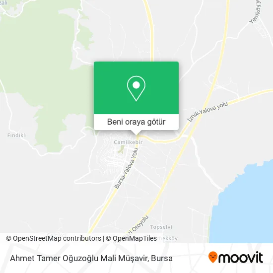 Ahmet Tamer Oğuzoğlu Mali Müşavir harita