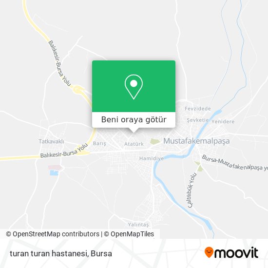 turan turan hastanesi harita