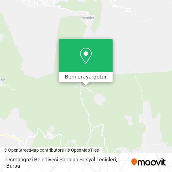 Osmangazi Belediyesi Sarıalan Sosyal Tesisleri harita