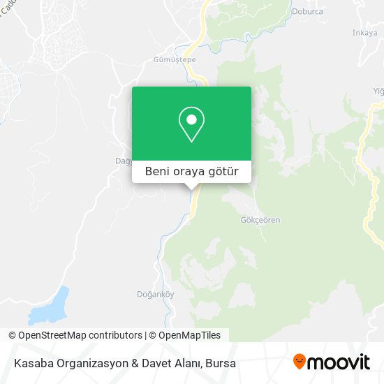 Kasaba Organizasyon & Davet Alanı harita