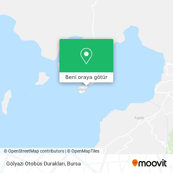 Gölyazı Otobüs Durakları harita