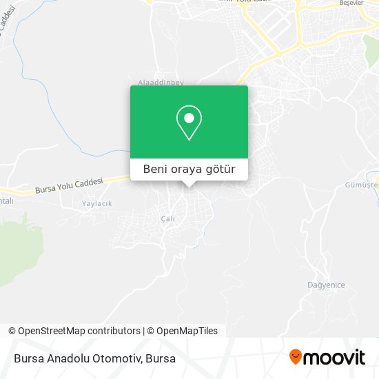 Bursa Anadolu Otomotiv harita
