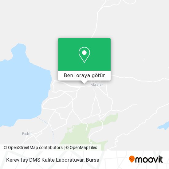 Kerevitaş DMS Kalite Laboratuvar harita