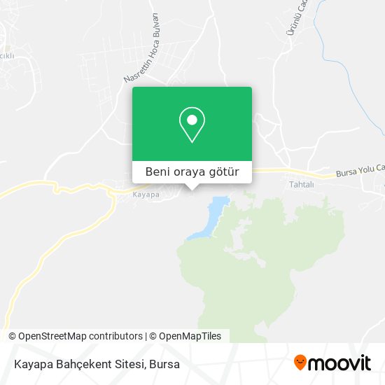 Kayapa Bahçekent Sitesi harita