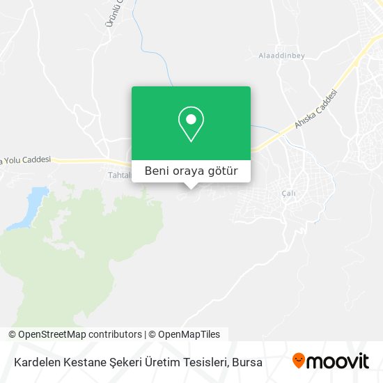 Kardelen Kestane Şekeri Üretim Tesisleri harita