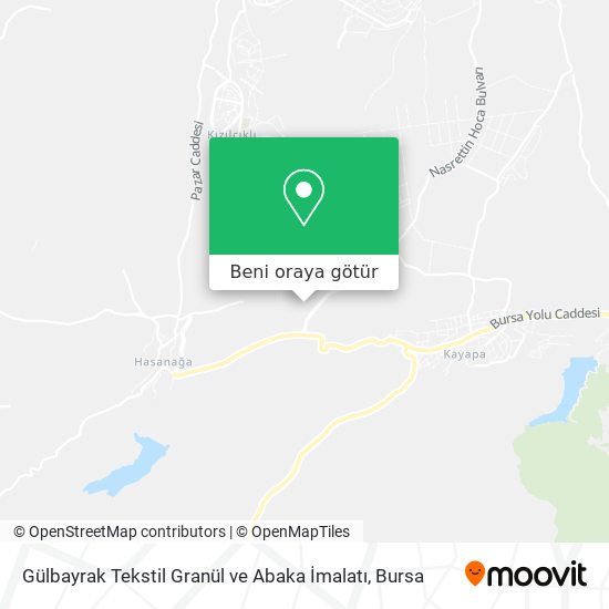 Gülbayrak Tekstil Granül ve Abaka İmalatı harita