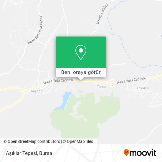 Aşıklar Tepesi harita
