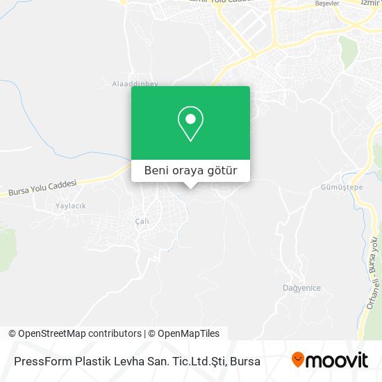 PressForm Plastik Levha San. Tic.Ltd.Şti harita