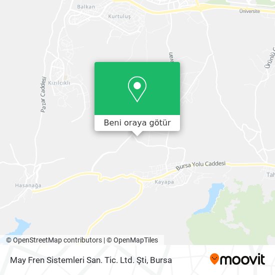 May Fren Sistemleri San. Tic. Ltd. Şti harita
