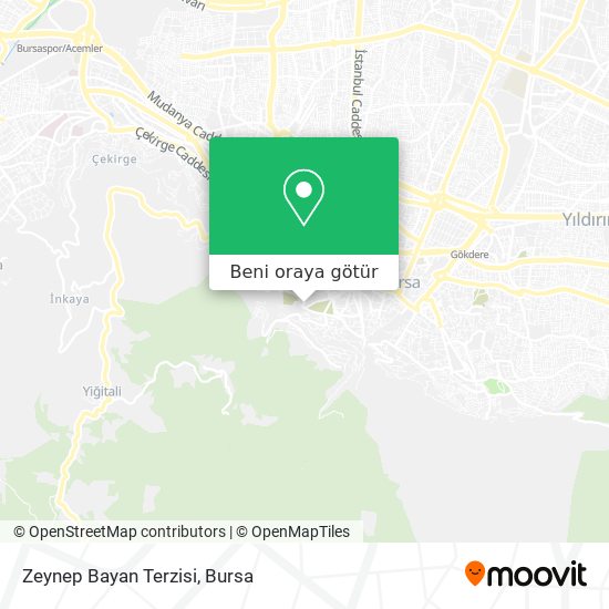 Zeynep Bayan Terzisi harita
