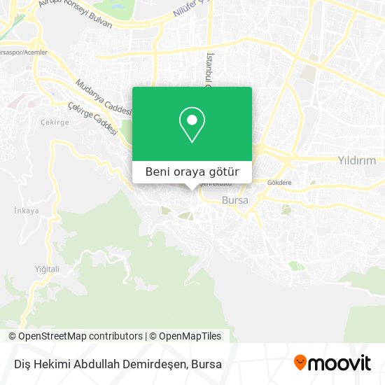 Diş Hekimi Abdullah Demirdeşen harita