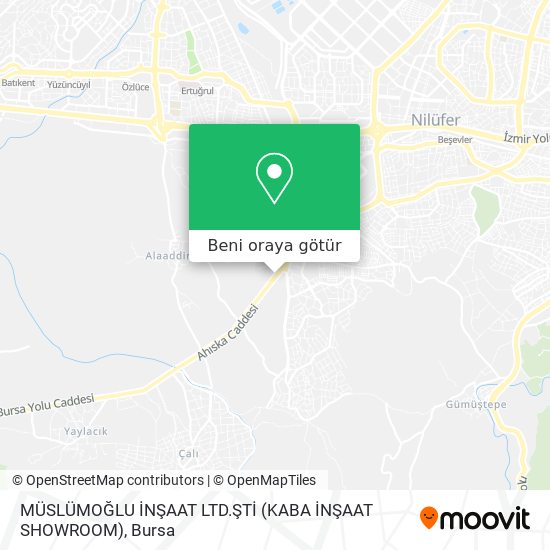 MÜSLÜMOĞLU İNŞAAT LTD.ŞTİ (KABA İNŞAAT SHOWROOM) harita