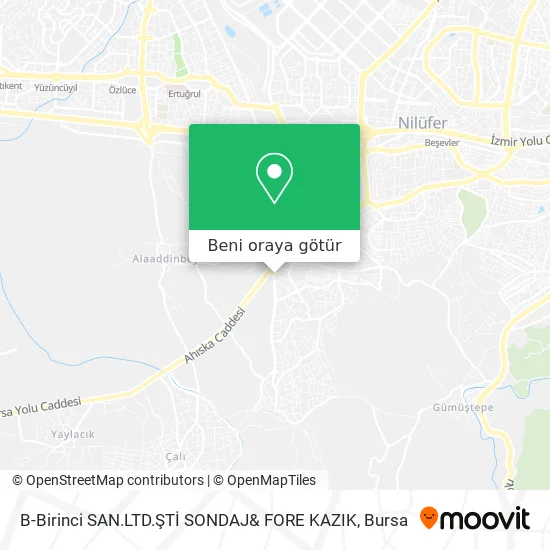 B-Birinci SAN.LTD.ŞTİ SONDAJ& FORE KAZIK harita