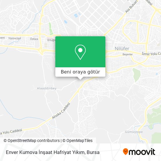 Enver Kumova İnşaat Hafriyat Yıkım harita