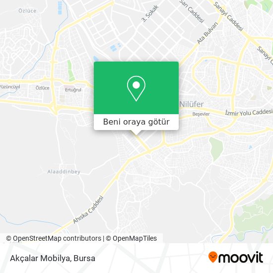 Akçalar Mobilya harita