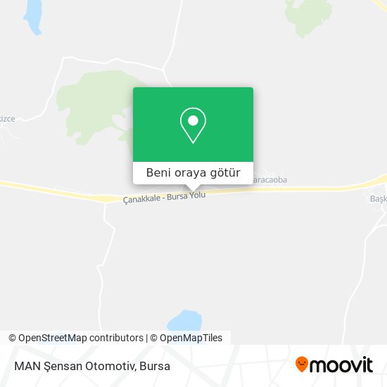 MAN Şensan Otomotiv harita