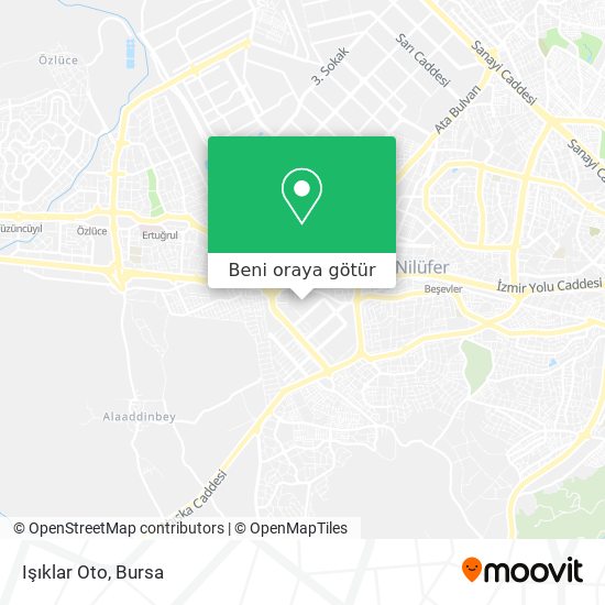 Işıklar Oto harita
