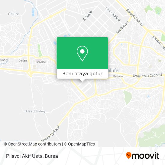 Pilavcı Akif Usta harita