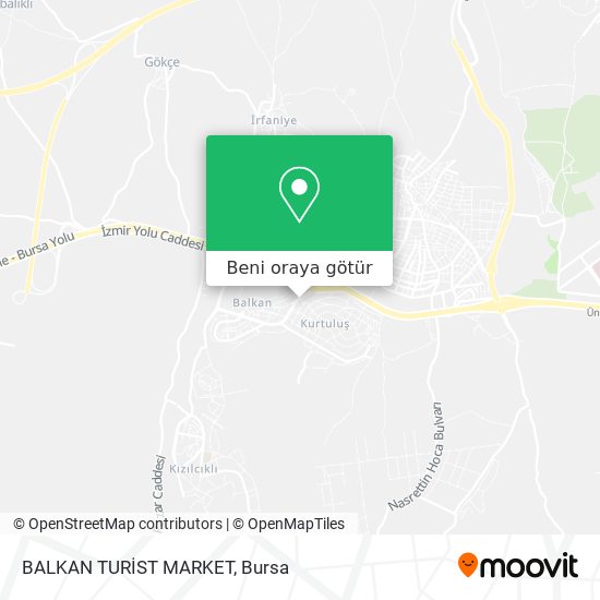 BALKAN TURİST MARKET harita