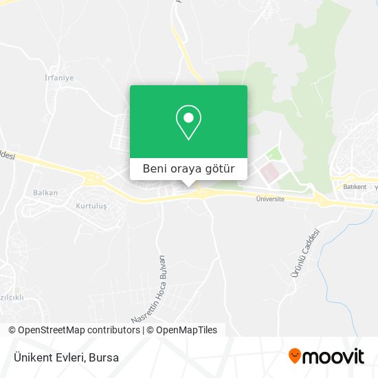 Ünikent Evleri harita