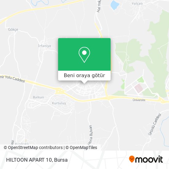 HILTOON APART 10 harita