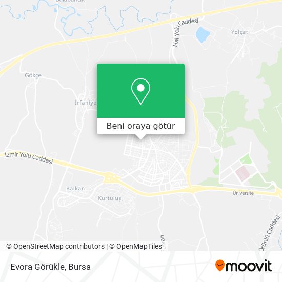 Evora Görükle harita