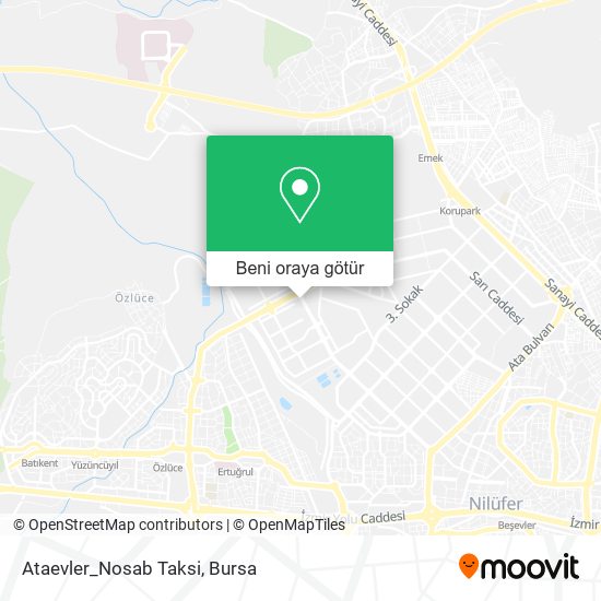 Ataevler_Nosab Taksi harita