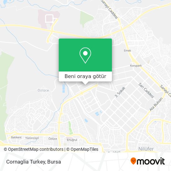 Cornaglia Turkey harita