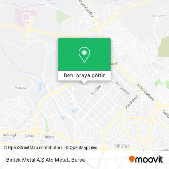 Bintek Metal A.Ş Atc Metal. harita
