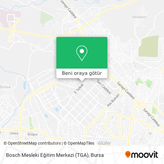 Bosch Mesleki Eğitim Merkezi (TGA) harita