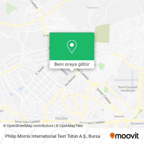 Philip Morris International Test Tütün A.Ş. harita