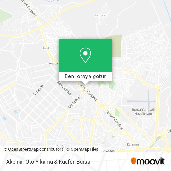 Akpınar Oto Yıkama & Kuaför harita