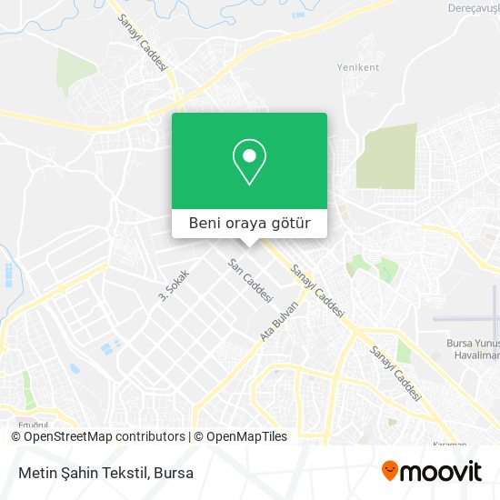 Metin Şahin Tekstil harita