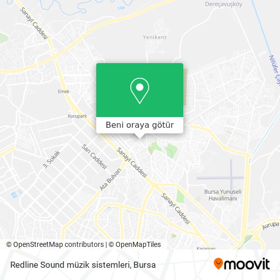 Redline Sound müzik sistemleri harita