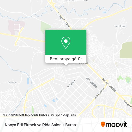 Konya Etli Ekmek ve Pide Salonu harita