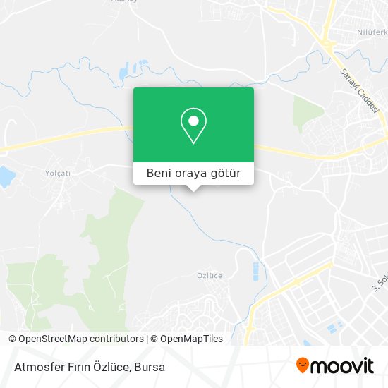 Atmosfer Fırın Özlüce harita