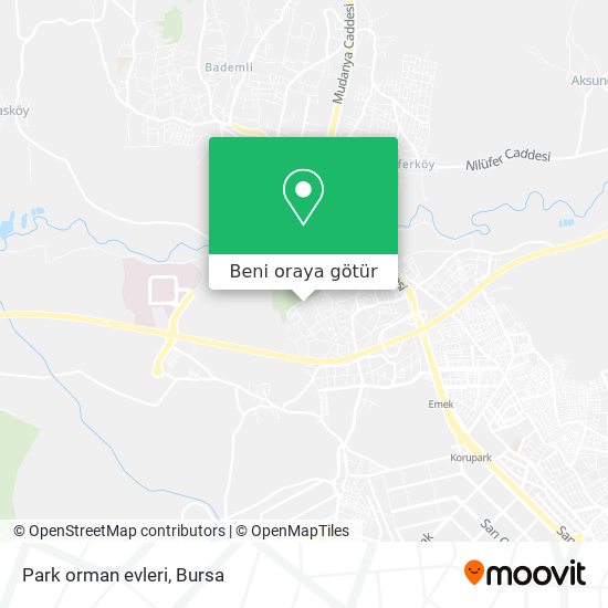 Park orman evleri harita