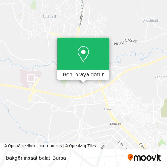 bakgör insaat balat harita