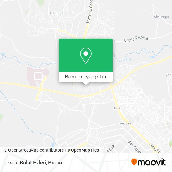 Perla Balat Evleri harita