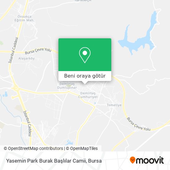 Yasemin Park Burak Başlılar Camii harita