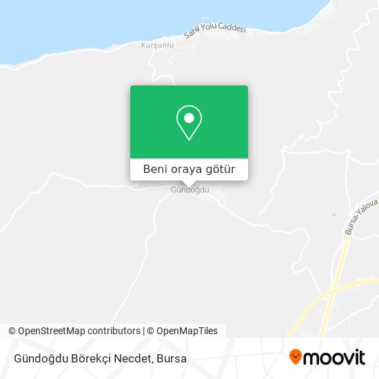 Gündoğdu Börekçi Necdet harita