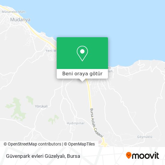 Güvenpark evleri Güzelyalı harita