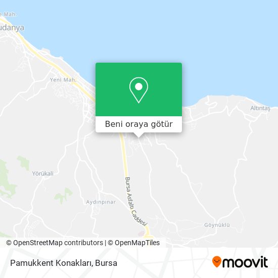 Pamukkent Konakları harita
