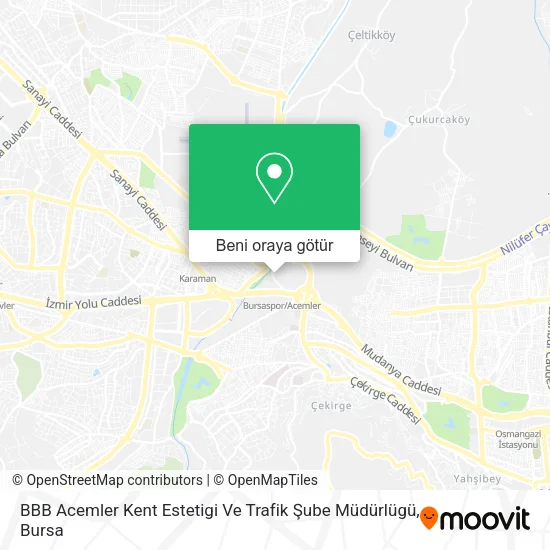 BBB Acemler Kent Estetigi Ve Trafik Şube Müdürlügü harita