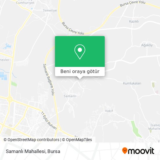 Samanlı Mahallesi harita