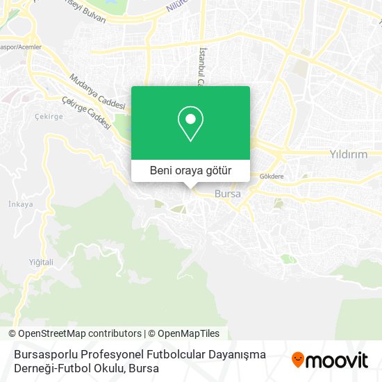 Bursasporlu Profesyonel Futbolcular Dayanışma Derneği-Futbol Okulu harita