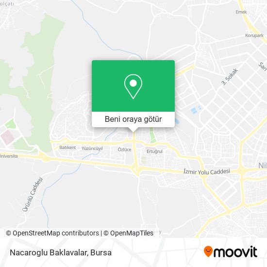 Nacaroglu Baklavalar harita
