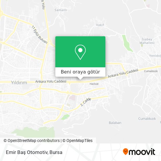 Emir Baş Otomotiv harita