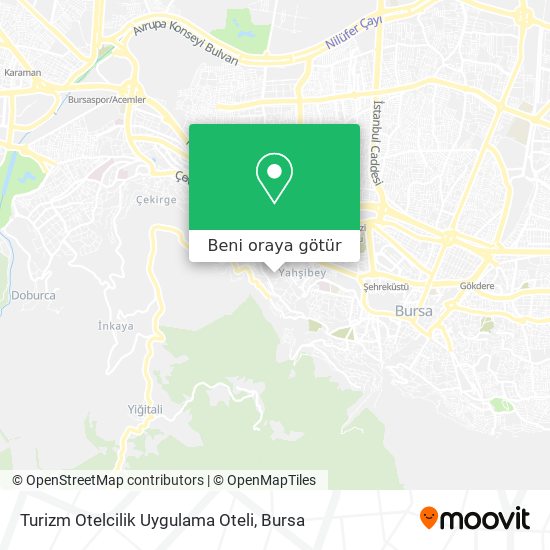 Turizm Otelcilik Uygulama Oteli harita