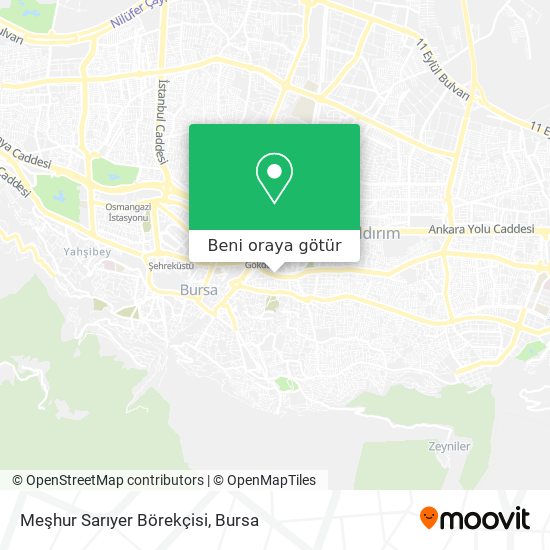Meşhur Sarıyer Börekçisi harita